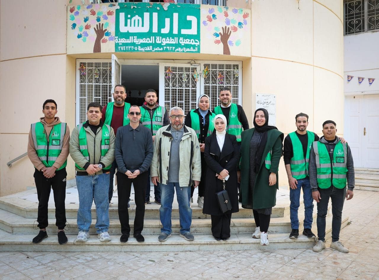زيارة دار الهنا وتوزيع وجبات الإفطار