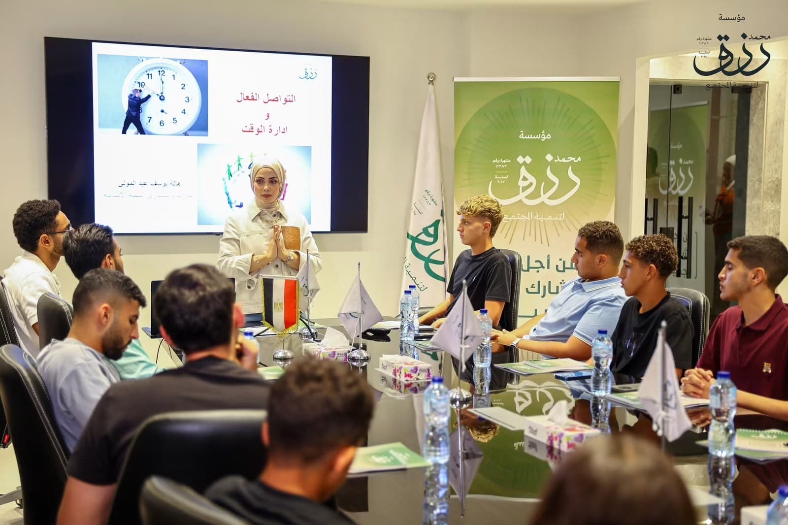 ورشة التواصل الفعّال وإدارة الوقت ضمن برنامج بناء قدرات الشباب